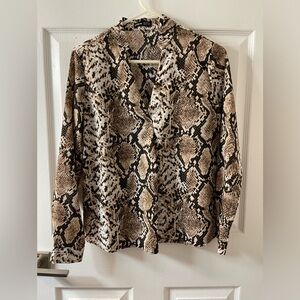 Snake Print Blouse